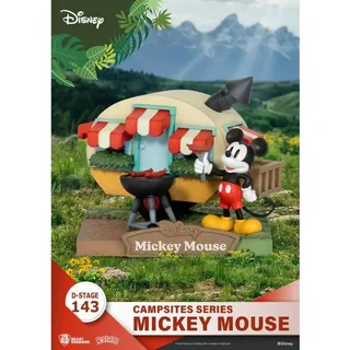 Beast Kingdom Toys Pvc-diorama D-stage Campsite-serie Micky Maus Disney 10 Cm Mehrfarbig Mehrfarbig One Size