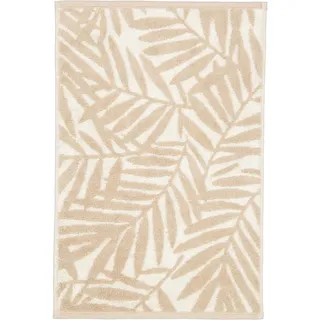 CAWÖ Maison Blätter Gästehandtuch 30 x 50 cm beige