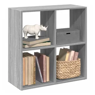 vidaXL Bücherregal 69,5 x 29 x 69,5 cm Grau