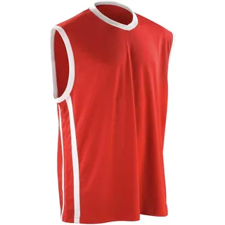 Spiro Spiro, Herren, Sportshirt, Men's Basketball Quick Dry Top (3XL), Rot, Mehrfarbig