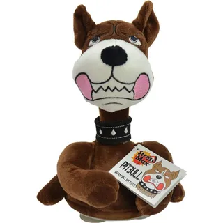 Kögler Stress Max Pitbull Prügelknabe Box mich Antistress Plüsch Hund 25 cm Neu