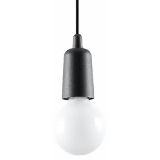 Sollux Diego 1-flg. 1xE27 90 cm schwarz