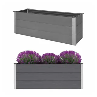 vidaXL Garten-Hochbeet WPC 150 x 50 x 54 cm Grau