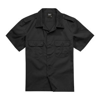 Brandit US Shirt Ripstop Kurzarmhemd schwarz S