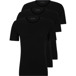 BOSS Herren R-Neck T-Shirt, 3er Pack Classic, Black, XXL
