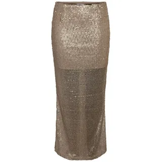 Noisy May Paillettenrock Damen Elegant Braun M