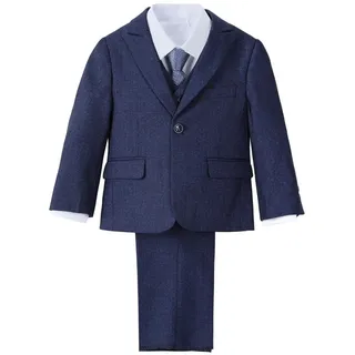 Lito Angels Blau Smoking Anzug Anzüge und Sakkos für Kleinkind Jungen, 5 Teilig Set mit Blazer und Weste Größe 4-5 Jahre 110 (Tag-Nummer 05) - 4-5 Jahre