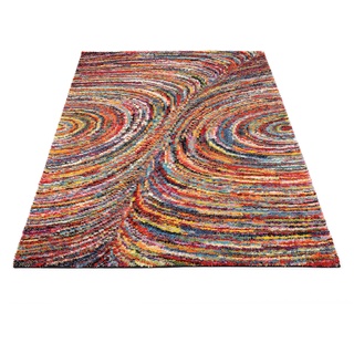 Hochflor-Teppich OCI DIE TEPPICHMARKE "Sixteen Face" Teppiche Gr. B/L: 200 cm x 290 cm, 25 mm, 1 St., bunt (multi) Esszimmerteppiche