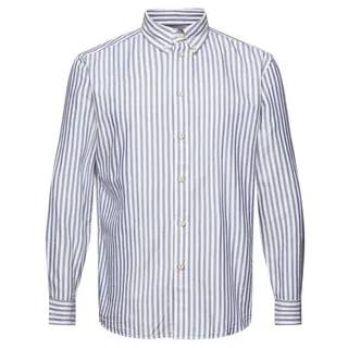 Esprit Langarmhemd Button-Down-Hemd in Oxford-Webart blau L