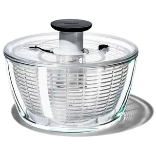 OXO Good Grips Salatschleuder Salatschleuder mit Glasschüssel, 5,9 L (Schüssel) / 4,1 Liter (Korb), (1-tlg)