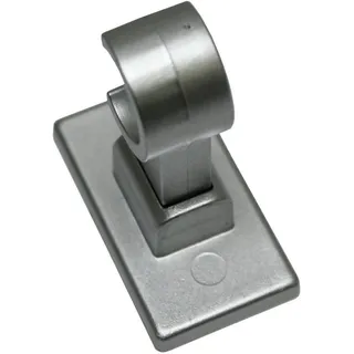 GARDINIA Scheibenstange Träger 1-läufig Ø 12 mm 240 cm Silber