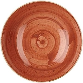 Churchill Suppenteller Stonecast Keramik Orange 18,2cm