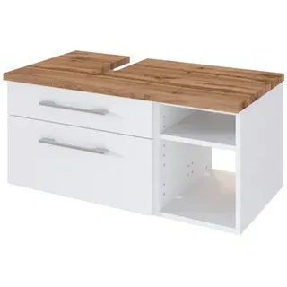 Held MÖBEL Waschtischunterschrank »Davos«, BxHxT: 90 x 41 x 47 cm - weiss