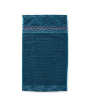 PiP Studio Handtuch »Pip SOFT ZELLIGE Waschhandschuh Gästetuch Handtuch Duschtuch, Dark blue«, Baumwolle, rechteckig blau 110 cm x 55 cm
