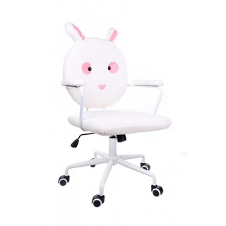 Bürostuhl für Kinder GIOSEDIO Stoff-Stuhl Kindersessel Kinderstuhl Schreibtischstuhl Drehstuhl Kinder Sessel Häschen-Motiv bis 120 kg