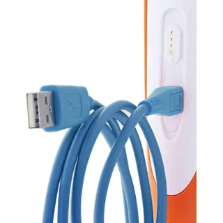 foto-kontor Ersatzkabel kompatibel mit Ravensburger TipToi Stift Eingabestift Generation 4 USB blau Verbindungskabel Ladekabel Datenkabel für Laden Synchronisieren Datenübertragung