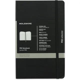 Moleskine Professionelles Notizbuch Large Hard Cover) Schwarz