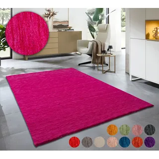 OTTO home Karchau Wollteppich 60 x 90 cm Pink