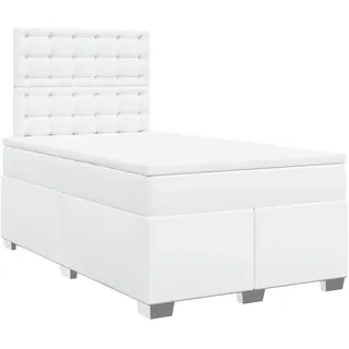 vidaXL Boxspringbett 120 x 190 cm Weiß