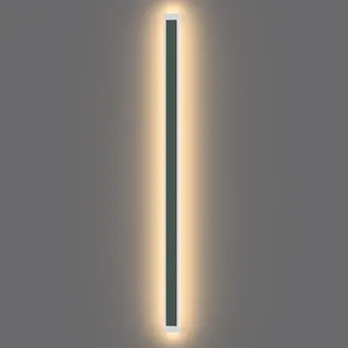 Klighten 45W LED Lange Wandleuchte Anthrazit, IP65 außenlampe 150cm 3000K | Warmweiß lange wandleuchte aussen innen, aussenlampe wand, Eisen+Acryl, Außenwandleuchte, Außenlampe für Villa Terasse