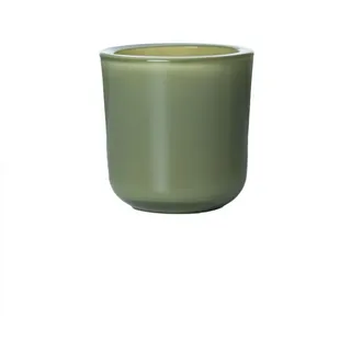 INNA-Glas Kerzenhalter Teelicht Glas NICK, zederngrün, 7,5cm, Ø7,5cm grün
