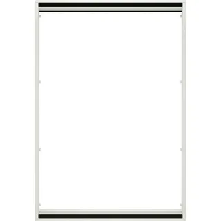 Insektenschutzrollo für Dachfenster, hecht international, transparent, verschraubt, weiß/schwarz, BxH: 110x160 cm schwarz|weiß