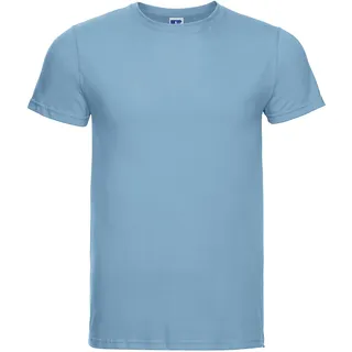 Russell Mens Slim T Herren T-Shirt lang geschnitten S - XXL NEU, sky, XL