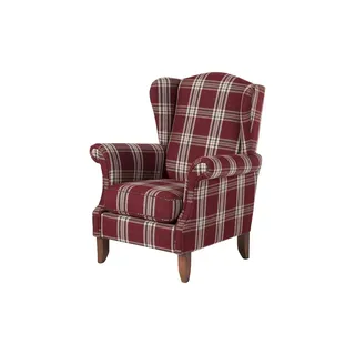 Max Winzer Ohrensessel Verita Flachgewebe 88 x 108 x 86 cm Rot