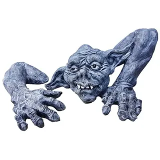 Xlmoebel Dekofigur Deko Figur Statue Skulptur 30x110x60cm Troll G19, Made in Europa blau