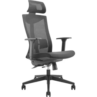 Ergo Office Ergonomischer Bürostuhl Netzstoff Schwarz