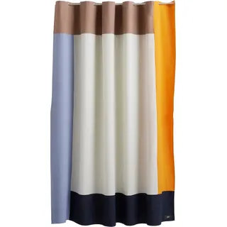 Pivot Duschvorhang 180 x 200 cm blau-beige-orange