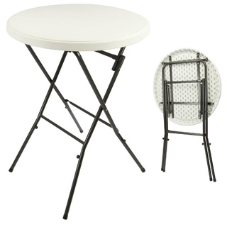 VCM Klapptisch Balkontisch Partytisch rund klappbar Bistrotisch Ø 80cm