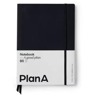 Notizbuch B5 Softcover Liniert Midnight Black