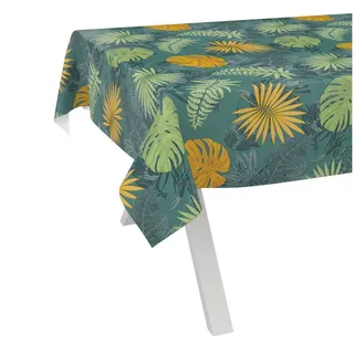 ANRO Wachstuchtischdecke abwaschbar Jungle 100 x 140 cm Grün