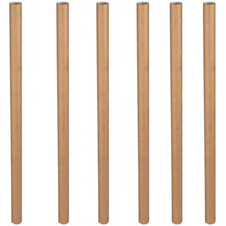 VEPATIM 100x Papiertrinkhalme Trinkhalme Papier extra dick braun natur O10mm 21cm