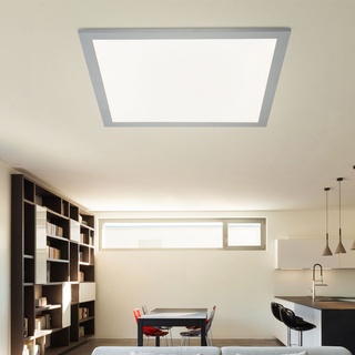 LED Decken Spot Aufbau Panel Silber Weiß ALU dimmbar L 45 cm Wohnzimmer Schlafzimmer Esszimmer