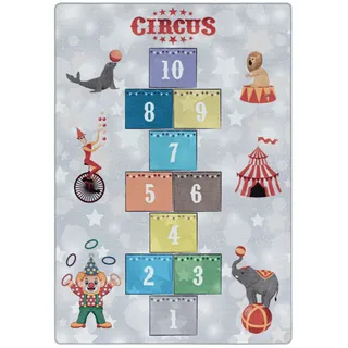Ayyildiz Kinderteppich Play 2909 Grau 80 cm x 120 cm