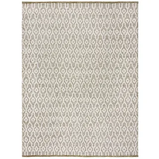 KADIMA DESIGN Wollteppich 120 x 170 cm Hellgrün