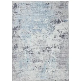 benuta pop Teppich Grau, 80x150 cm - Moderner Kurzflor-Teppich für Wohnzimmer
