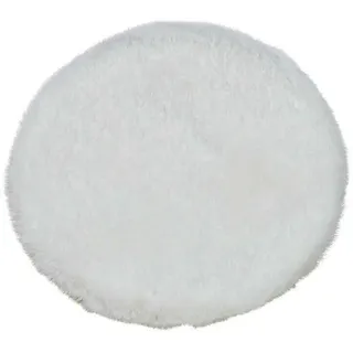 Kunstfell Polyester weiß rund Weihnachtsdeko Kunstschnee (31783w) Dekofell