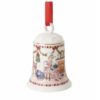 Hutschenreuther Christbaumschmuck Jahresartikel Weihnachten 2026 Weihnachtsgeschirr, Jahresglocke, Weihnachtsglocke, Christbaumglocke 12 cm bunt