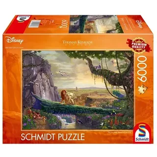 Schmidt Spiele - Thomas Kinkade Studios: Disney Dreams Collection The Lion King, Return to Pride Rock, 6000 Teile Puzzle