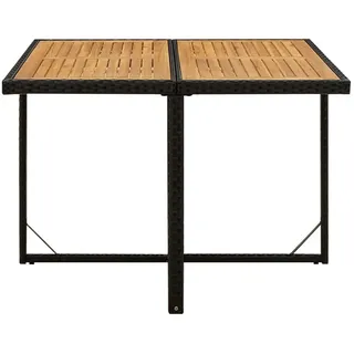 vidaXL Gartentisch 109 x 107 x 74 cm Schwarz
