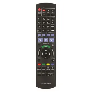 Ersatz Fernbedienung IR6 für Panasonic DMR-BCT76 / DMR-BCT760 / DMR-BCT760EG - Schwarz