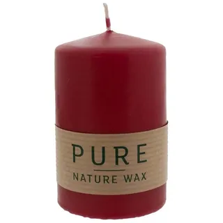 Wenzel Pure Safe Stumpenkerze 90 x 60 mm rot