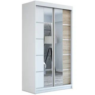 A&J MöbelLand Schiebetürenschrank ERA 120 x 215 x 59,5 cm Weiß