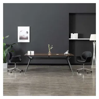 vidaXL Drehbarer Esszimmerstuhl Kunstleder Schwarz
