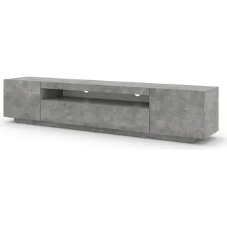 BIM Furniture Aura TV-Lowboard 200 x 37 x 42 cm Grau MDF