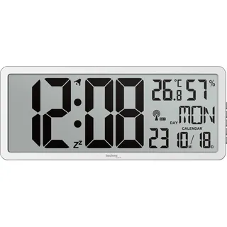 Technoline Funkwanduhr WS 8135 36,7 cm silber