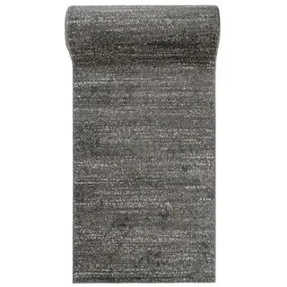 Mazovia Läufer Modern Einfarbig Schwarz Anthrazit Flur, Schlafzimmer, Diele, Fußbodenheizung schwarz 120 cm x 200 cm